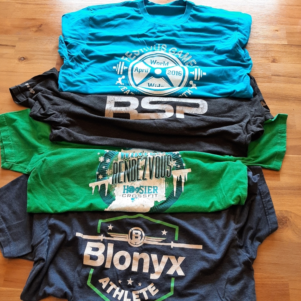 Men's Crossfit T-Shirt Lot (7)
